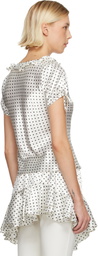 Sandy Liang White Nickie Blouse