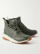 APL Athletic Propulsion Labs - Defender TechLoom and TPU High-Top Running Sneakers - Green