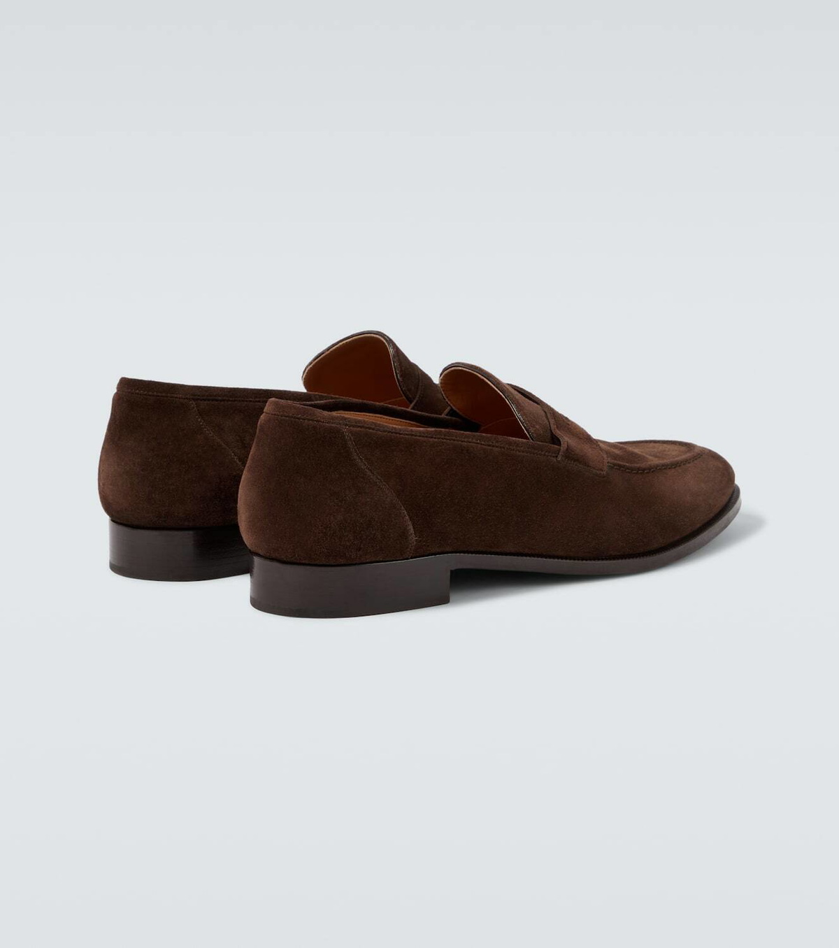 Loro Piana Sergio suede penny loafers
