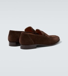 Loro Piana Sergio suede penny loafers