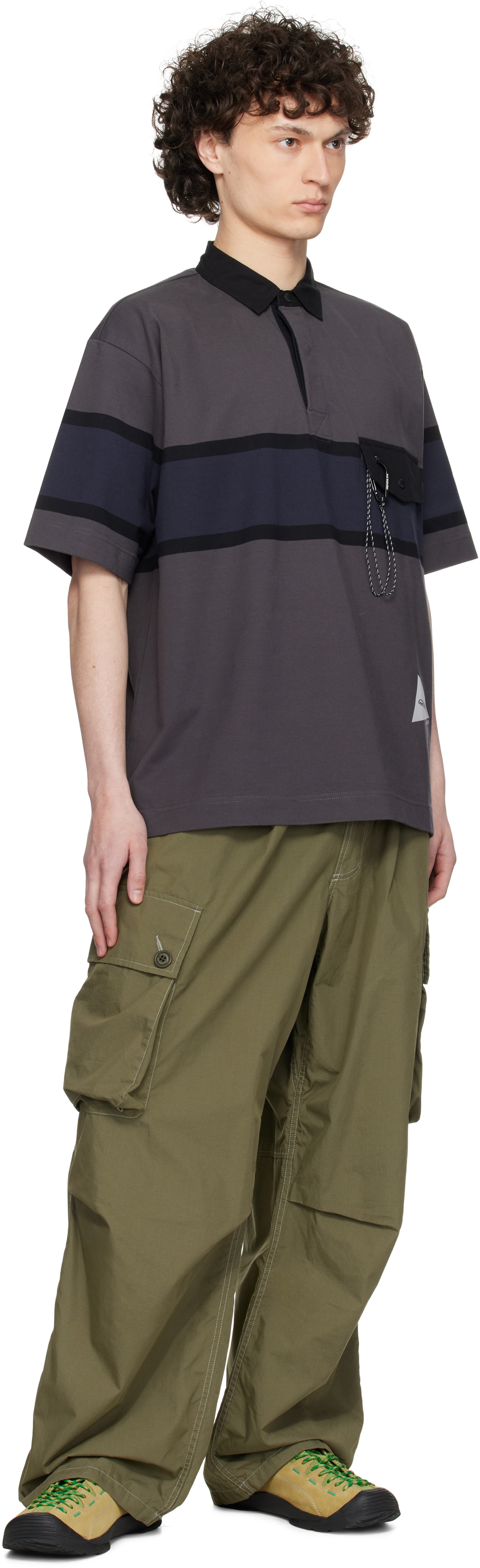 and wander Gray Gramicci Edition Tech Rugby Polo and Wander
