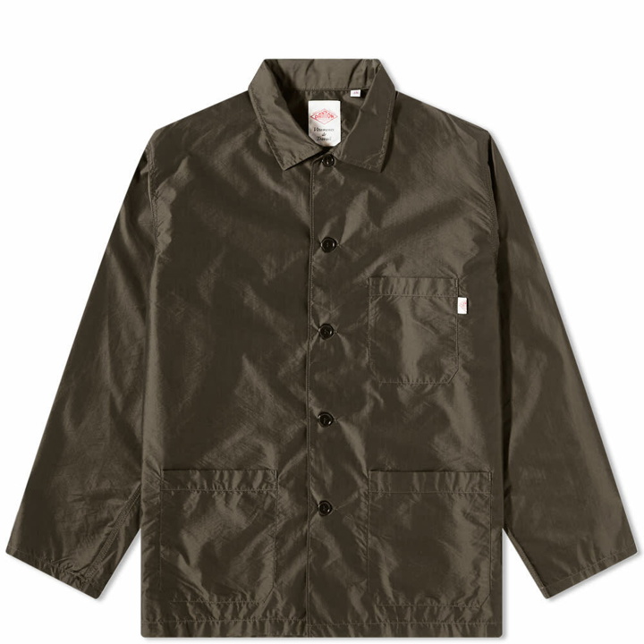Photo: Danton Men's Poplin Shirt Jacket in Dark Khaki
