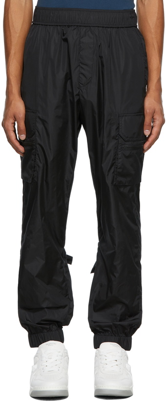 Photo: Valentino Black Nylon Cargo Pants