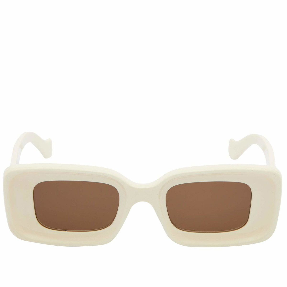 NWT LOEWE SUNGLASSES WOMEN RECTANGLE IVORY EYEWEAR LOEWE LW40139U 25E Loewe Smoke Sport Ladies Sunglasses LW40139U 20A 47  main image 4