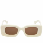 Loewe Eyewear Women's Rectangular Sunglasses in Ivory 