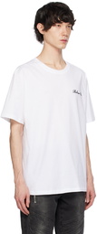 Balmain White Embroidered T-Shirt