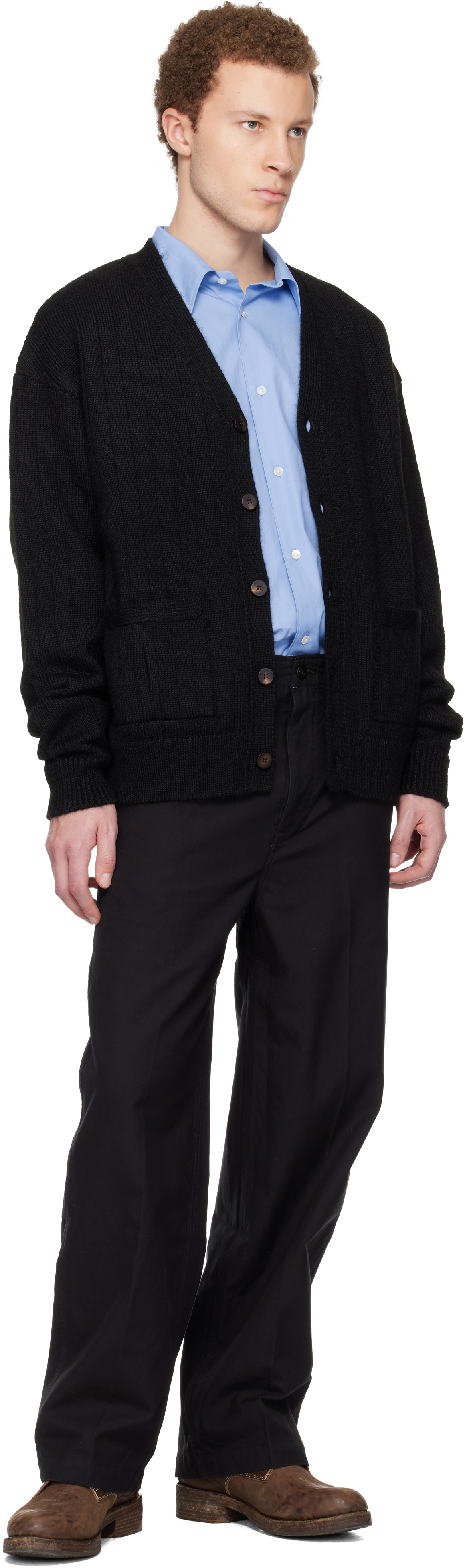 visvim Black Knit Cardigan