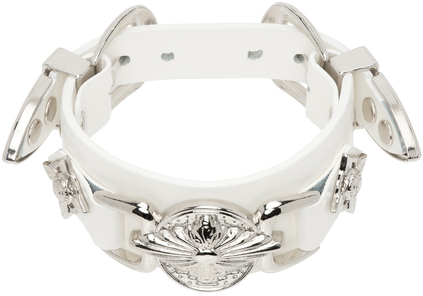 Toga Pulla White Double Buckle Bracelet Toga Pulla