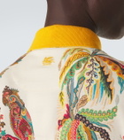 Etro Printed cotton piqué polo shirt