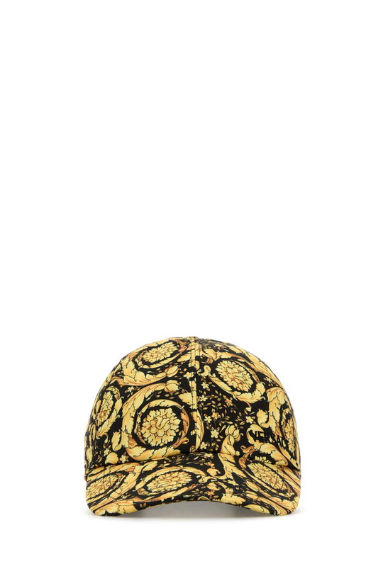 Photo: Versace Printed Polyester Baseball Cap