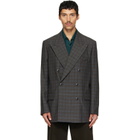 Dries Van Noten Brown Oversized Wool Blazer