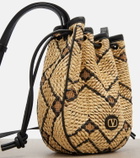 Valentino Garavani VLogo Mini raffia bucket bag