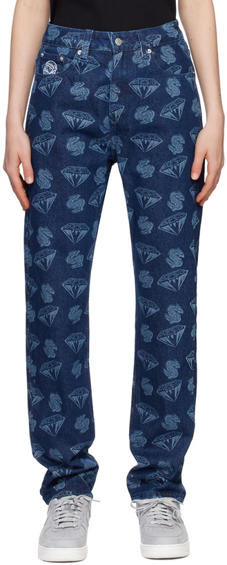 Photo: Billionaire Boys Club Blue 'Diamond & Dollars' Jeans