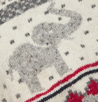 Thom Browne - Fair Isle Wool and Mohair-Blend Sweater - White