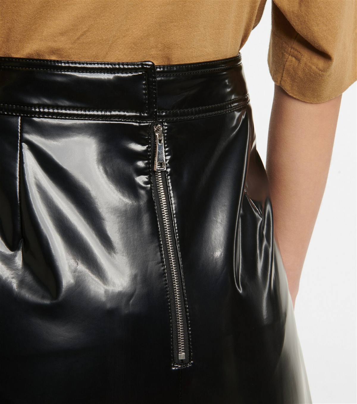 Moncler Genius - 2 Moncler 1952 faux leather midi skirt Moncler Genius