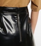 Moncler Genius - 2 Moncler 1952 faux leather midi skirt