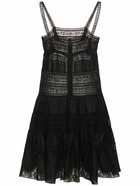 ZIMMERMANN Halliday Cotton Lace Trim Mini Dress