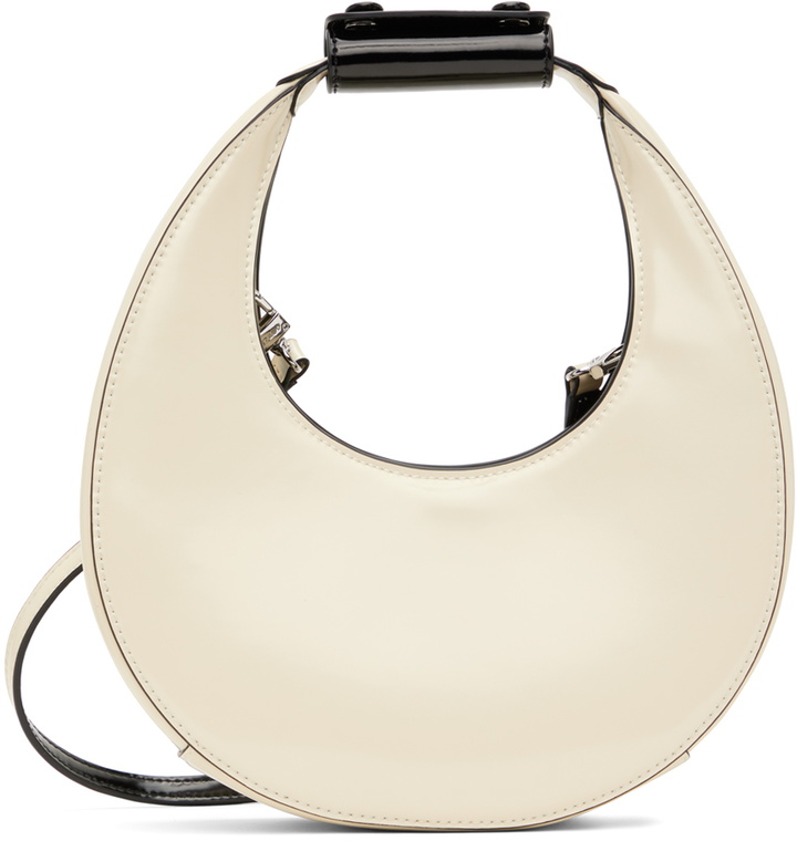 Photo: Staud Off-White & Black Mini Moon Bag