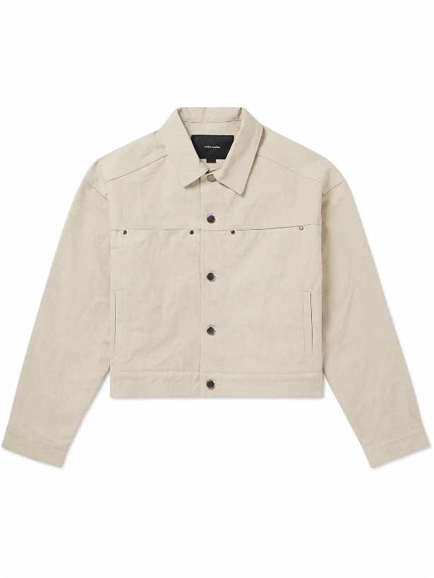 Photo: Entire Studios - Workwear Cropped Cotton-Canvas Jacket - White