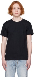 Naked & Famous Denim Black Circular T-Shirt