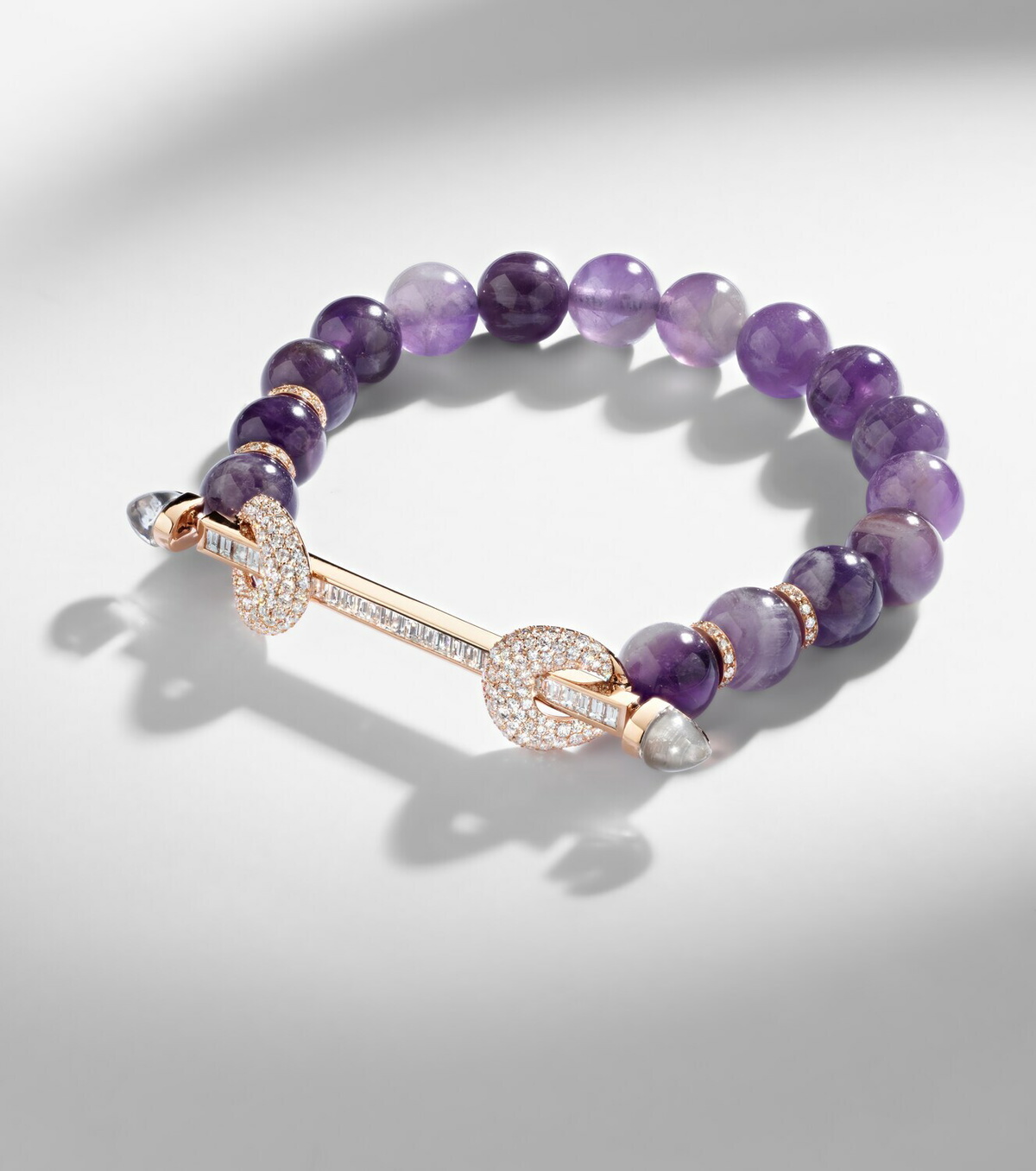 Ananya Chakra 18kt rose gold bracelet with gemstones