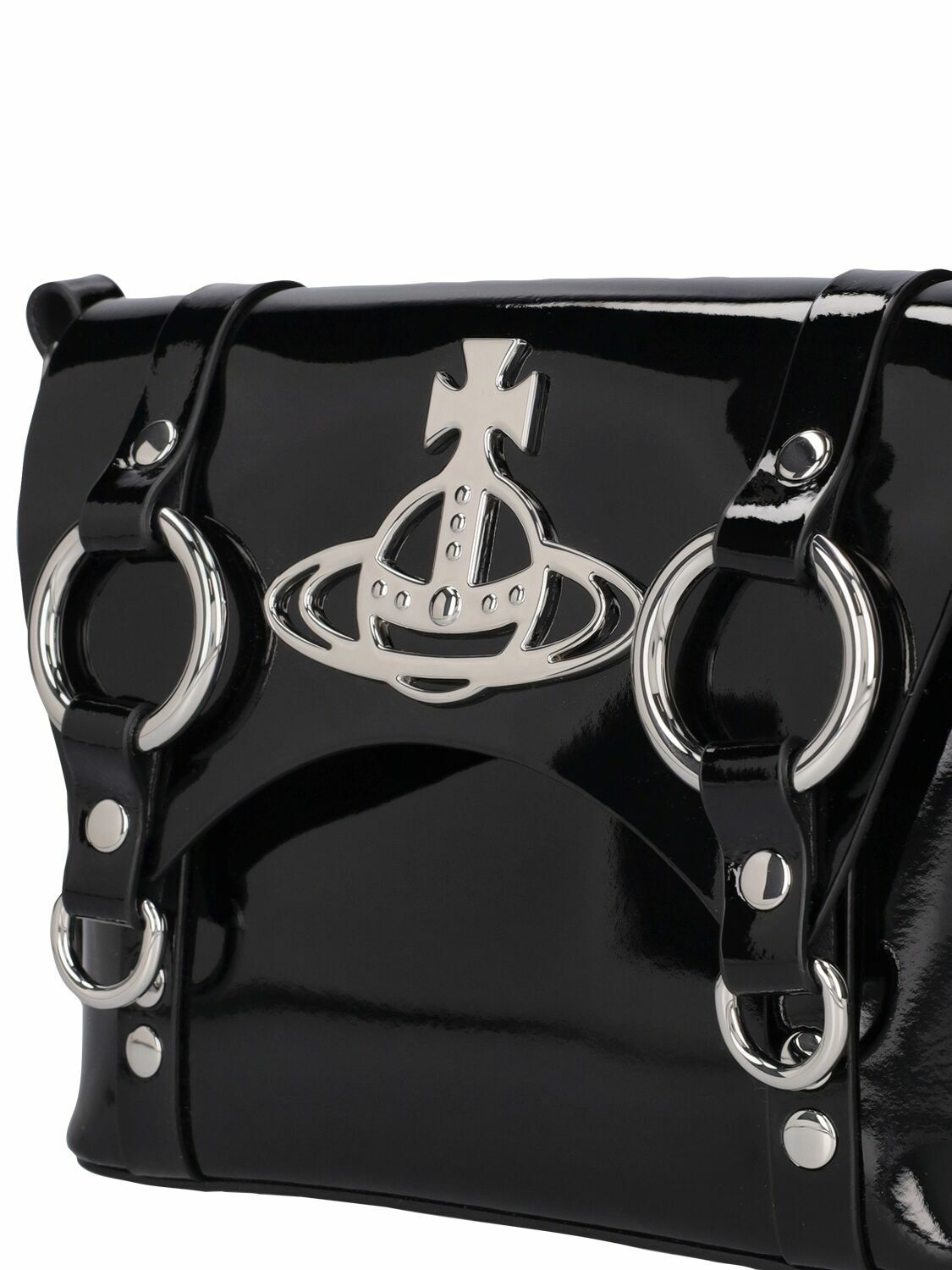 VIVIENNE WESTWOOD - Kim Patent Leather Crossbody Bag
