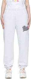 BAPE Gray Cotton Lounge Pants