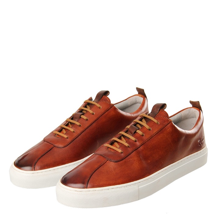 Photo: Oxford Sneaker 1 - Hand Painted Tan