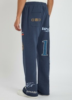 Honor The Gift 1988 Embroidered Cotton Sweatpants Navy