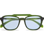 The Reference Library - Mickey Aviator-Style Acetate Sunglasses - Green