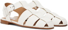 Gabriela Hearst Off-White Lynn Flat Sandals