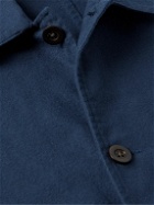 Portuguese Flannel - Labura Brushed-Cotton Overshirt - Blue