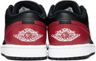Nike Jordan Black & Red Air Jordan 1 Low Sneakers