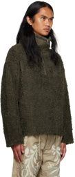 Craig Green Khaki Ruffled Sweater