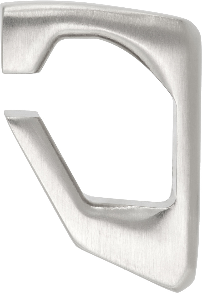 Rick Owens Silver Porterville Prong Single Ear Cuff Rick Owens