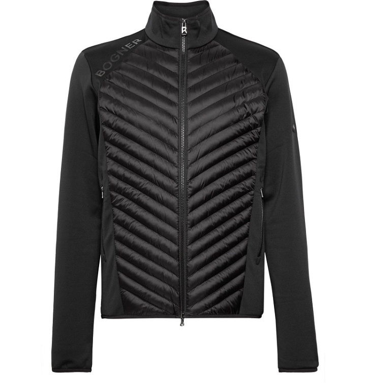 Photo: Bogner - Maksim Quilted Shell and Stretch-Jersey Base Layer - Black