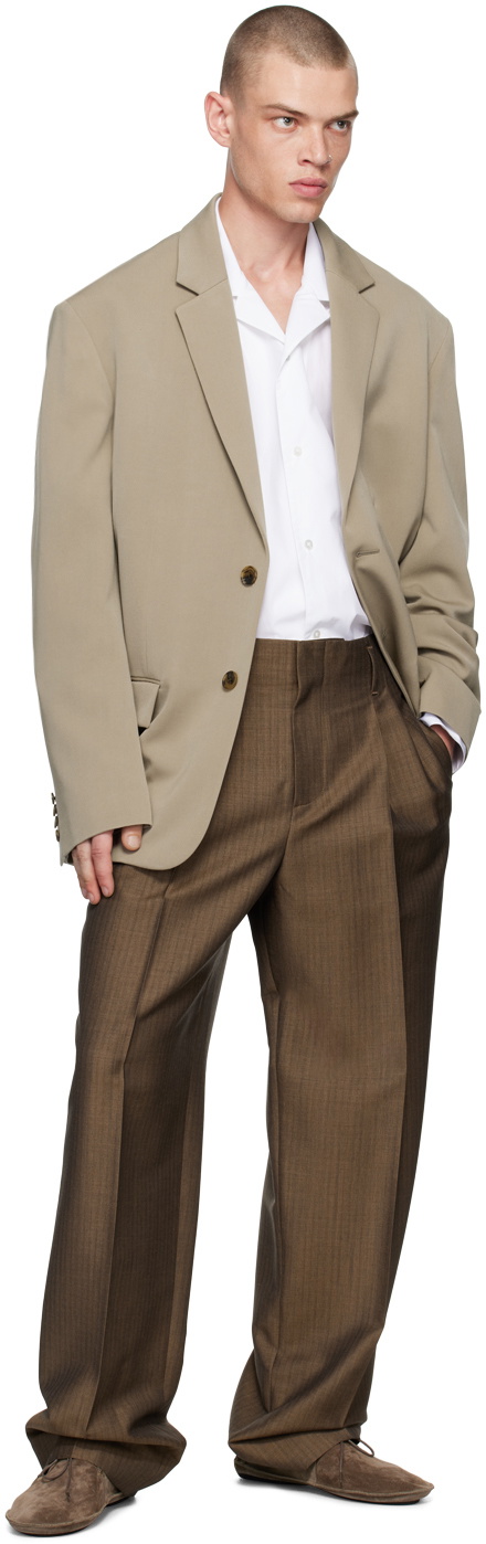 The Row Taupe Eligio Blazer The Row