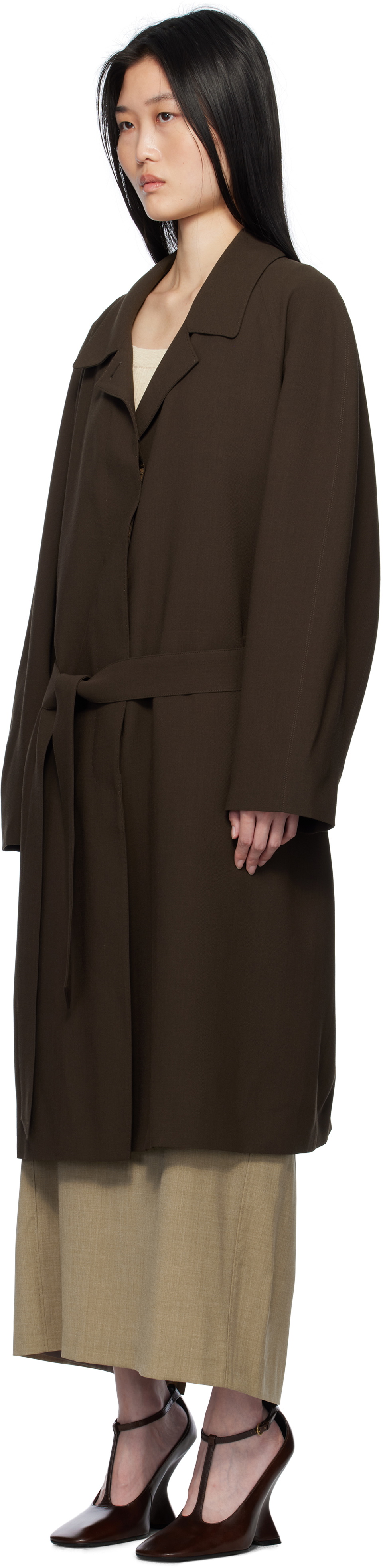 LE17SEPTEMBRE Brown Belted Coat