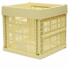 HAY Cube Recycled Colour Crate in Light Yellow 