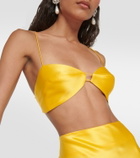 The Sei Silk satin bra top