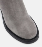 Tod's 60 shearling-trimmed suede ankle boots