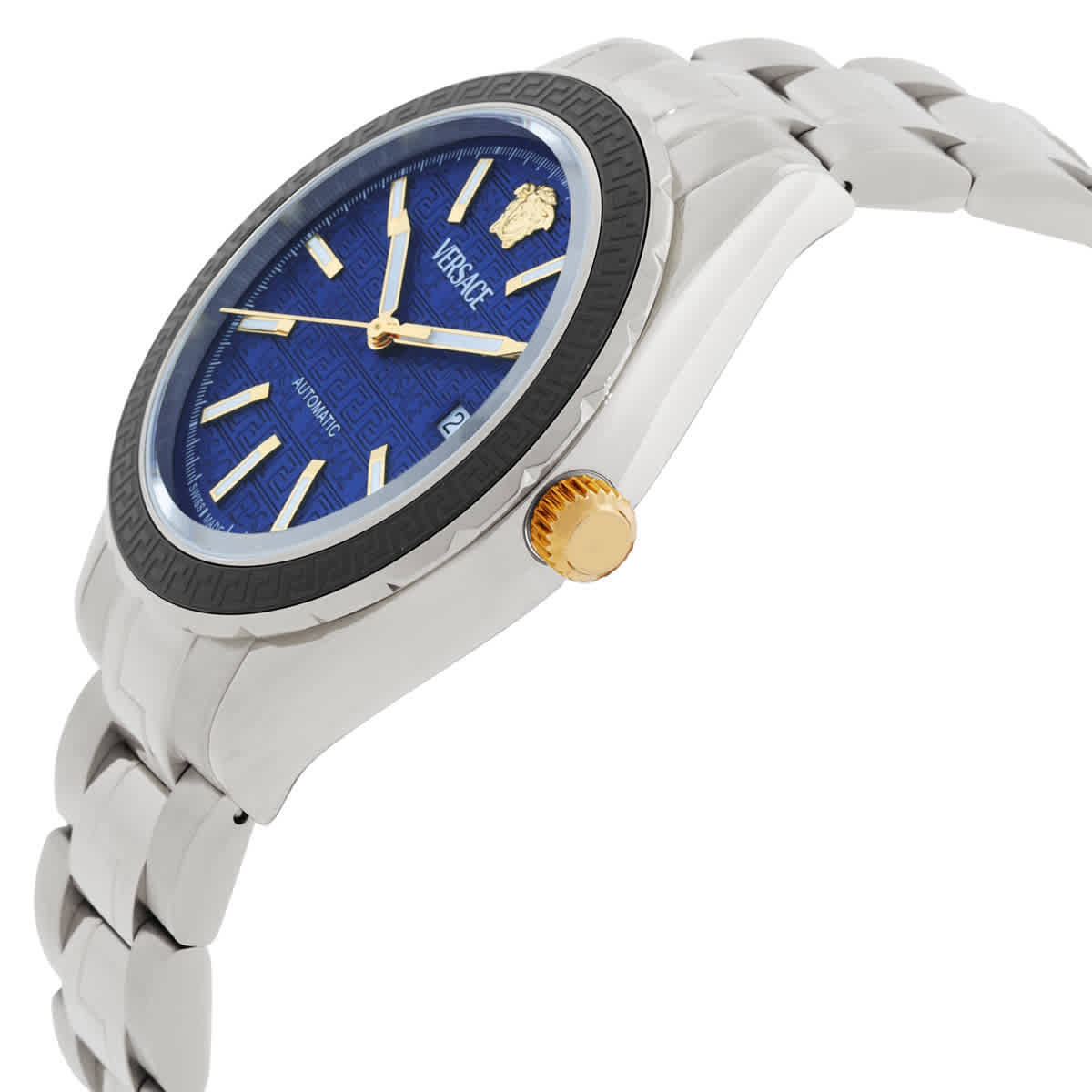 Versace Hellenyium Automatic Blue Dial Mens Watch VEQCA0424