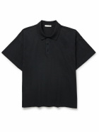 The Row - Bry Cotton-Jersey Polo Shirt - Black