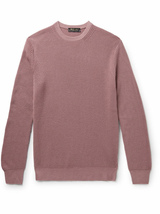 Photo: Loro Piana - Ribbed Cashmere Sweater - Pink