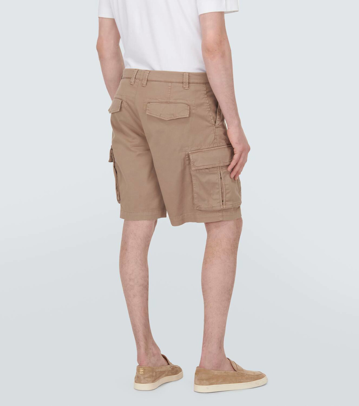 Brunello Cucinelli Beige Cotton Bermuda Shorts