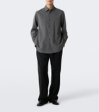 The Row Victor checked virgin wool shirt