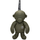 AAPE by A Bathing Ape Khaki 'AAPER' Moonface Logo Bag