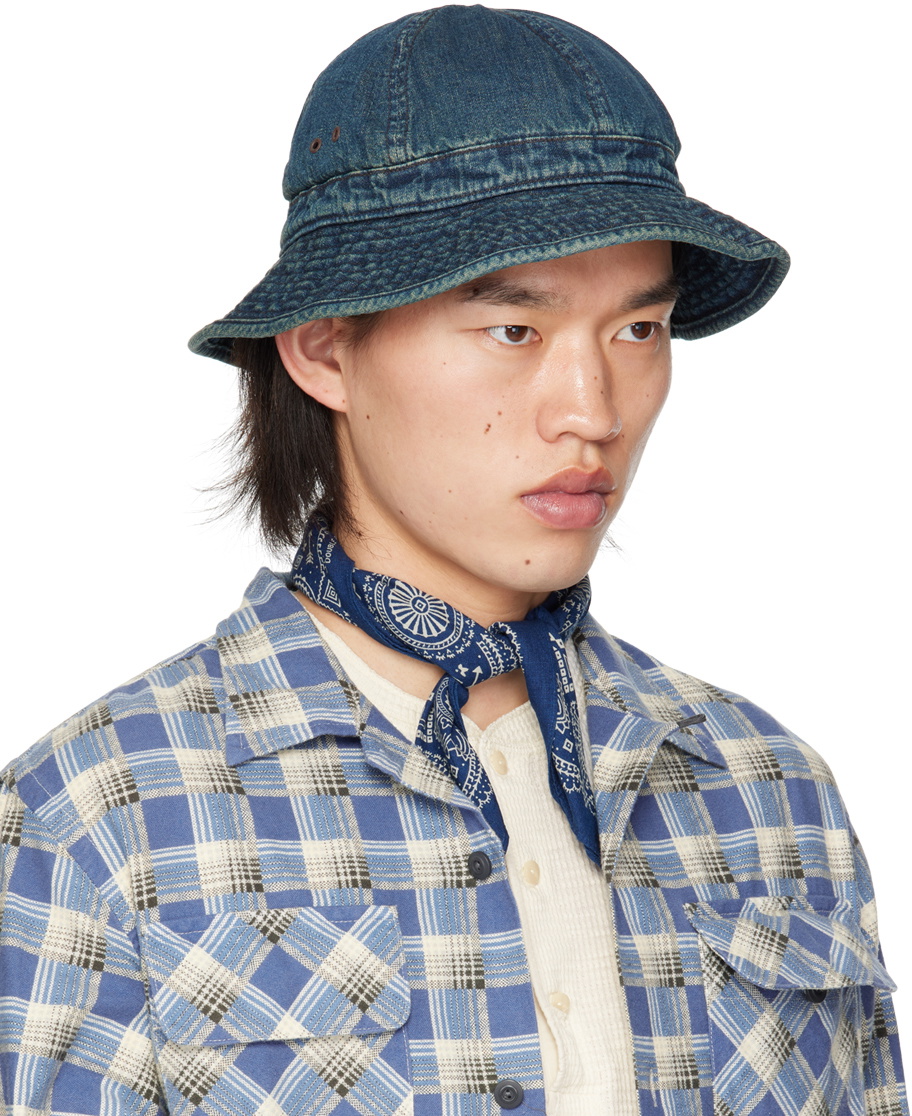 RRL Indigo Denim Bucket Hat