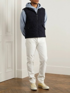 Polo Ralph Lauren - Padded Quilted Suede Gilet - Blue