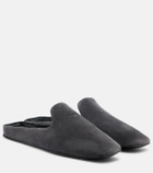 Max Mara Logo suede mules